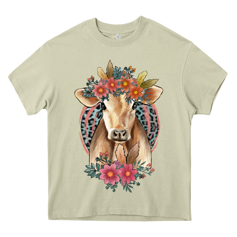Flower Cow Heavy Core Tee by Jasminsmagicworld | Teevron
