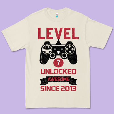 Kids Level 7 Unlocked Awesome Since 2013 Premium Tee Designed By Bettercallsaul