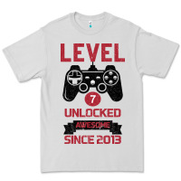 Dove Grey Kids Level 7 Unlocked Awesome Since 2013 Premium Tee - Bettercallsaul