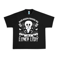Black lunch lady halloween ghost cafeteria worker all hallows' eve t shirt Urban Heavy Tee - trangStudio