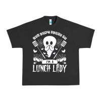 Pigment Black lunch lady halloween ghost cafeteria worker all hallows' eve t shirt Urban Heavy Tee - trangStudio