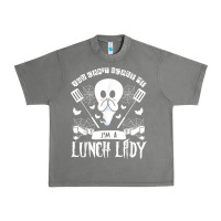 Lunch Lady Halloween Ghost Cafeteria Worker All Hallows' Eve T Shirt Urban Heavy Tee | Teevron