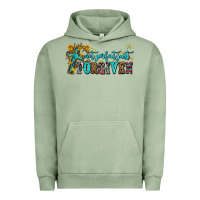 Pigment Oil Green not perfect just forgıven Urban Hoodie - AdoDesignShop