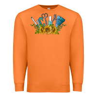 Carrot nail tools with sunflower Premium Sweatshirt - BarkalooDesign
