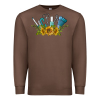 Chestnut nail tools with sunflower Premium Sweatshirt - BarkalooDesign