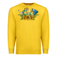 Lemon nail tools with sunflower Premium Sweatshirt - BarkalooDesign