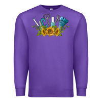 Purple nail tools with sunflower Premium Sweatshirt - BarkalooDesign
