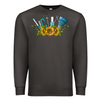 Smoke nail tools with sunflower Premium Sweatshirt - BarkalooDesign