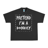 Pigment Black pretend i m a donkey halloween costume Urban Heavy Tee - trangStudio