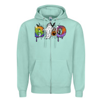 Seafoam Boo Zipper Hoodie - SublimationCraftShop