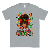 Heather Grey santas favorite caregiver afro messy bun Classic Tee - texasbilliewilder