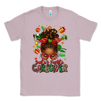 Lilac santas favorite caregiver afro messy bun Classic Tee - texasbilliewilder