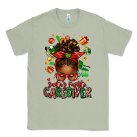 Matcha santas favorite caregiver afro messy bun Classic Tee - texasbilliewilder