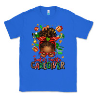 True Royal santas favorite caregiver afro messy bun Classic Tee - texasbilliewilder