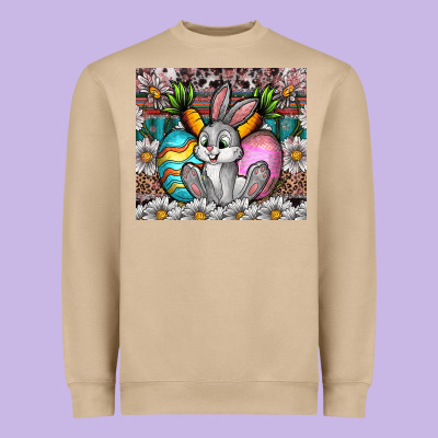 Easter Heavyweight Sweatshirt Designed By Cowhidedigitalart