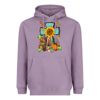 Lavender western thankful cross pumpkin Heavyweight Hoodie - BarkalooDesign