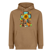 Toasted Coconut western thankful cross pumpkin Heavyweight Hoodie - BarkalooDesign