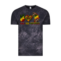 Cloud Black peace love juneteenth Vintage Tee - CowGirlArtShop