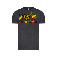 Vintage Black peace love juneteenth Vintage Tee - CowGirlArtShop