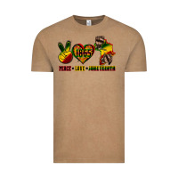 Vintage Coffee peace love juneteenth Vintage Tee - CowGirlArtShop