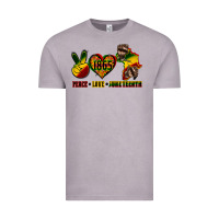 Vintage Zinc peace love juneteenth Vintage Tee - CowGirlArtShop