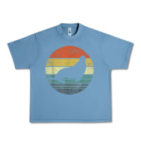 Pebble Blue Seal Lover Gifts Retro Vintage Sea Lion Animal Silhouette Urban Heavy Tee - trangStudio
