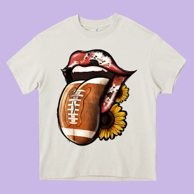 Football Heavy Core Tee Designed By Jasminsmagicworld