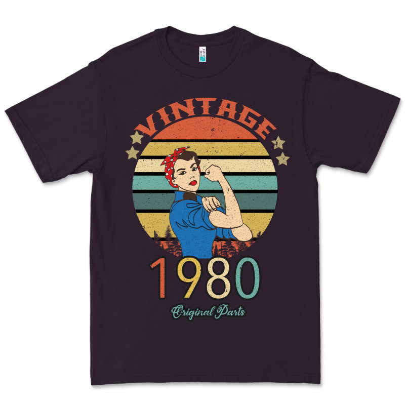 Vintage 1980 Original Parts Women 40th Birthday Premium Tee by Bettercallsaul | Teevron