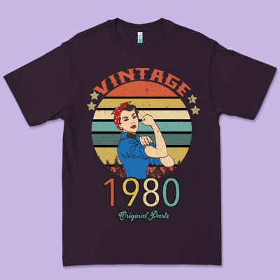 Vintage 1980 Original Parts Women 40th Birthday Premium Tee Designed By Bettercallsaul