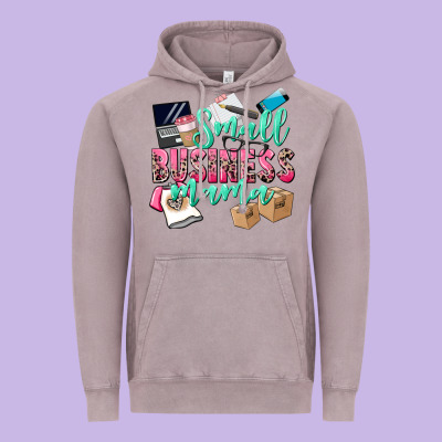 Small Business Mama Vintage Hoodie Designed By Cowgirlartshop