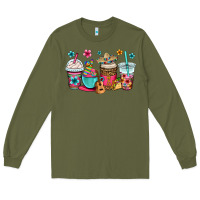 Army Green mexico fiesta coffee cups Long Sleeve Tee - OliviaCreatesArt