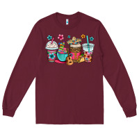 Burgundy mexico fiesta coffee cups Long Sleeve Tee - OliviaCreatesArt