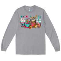 Heather Grey mexico fiesta coffee cups Long Sleeve Tee - OliviaCreatesArt