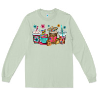Matcha mexico fiesta coffee cups Long Sleeve Tee - OliviaCreatesArt