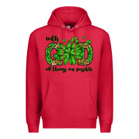 Cardinal With god all things are possible St. Patrick's Day Premium Hoodie - LillyAllenDesigns