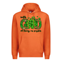 Carrot With god all things are possible St. Patrick's Day Premium Hoodie - LillyAllenDesigns