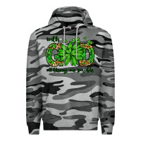 Slate Camo With god all things are possible St. Patrick's Day Premium Hoodie - LillyAllenDesigns
