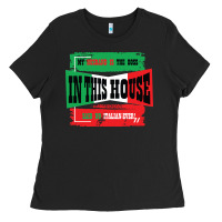 Black MY HUSBAND IS THE BOSS IN THIS HOUSE SAID NO ITALIAN EVER Ladies Tee - Bettercallsaul