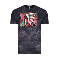 Cloud Black indian headdress valentine's day Vintage Tee - Jasminsmagicworld