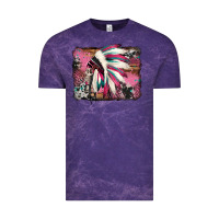 Cloud Purple indian headdress valentine's day Vintage Tee - Jasminsmagicworld