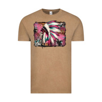 Indian Headdress Valentine's Day Vintage Tee | Teevron