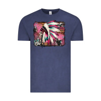 Vintage Denim indian headdress valentine's day Vintage Tee - Jasminsmagicworld