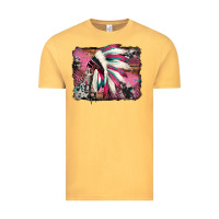 Vintage Mustard indian headdress valentine's day Vintage Tee - Jasminsmagicworld