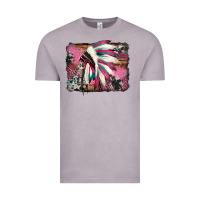 Vintage Zinc indian headdress valentine's day Vintage Tee - Jasminsmagicworld