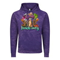 Cloud Purple One hip lunch lady Easter Day Vintage Hoodie - HowdyJamesFarm
