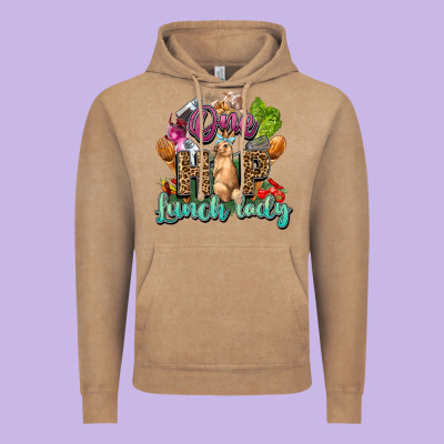 One Hip Lunch Lady Easter Day Vintage Hoodie Designed By Howdyjamesfarm