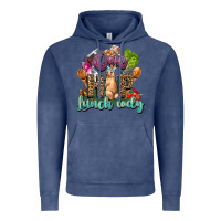 Vintage Denim One hip lunch lady Easter Day Vintage Hoodie - HowdyJamesFarm