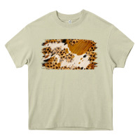 Mossy leopard cowhide brushstroke Heavy Core Tee - Jasminsmagicworld