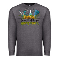 Charcoal Heather customize nail tools with sunflower preview Premium Sweatshirt - BarkalooDesign