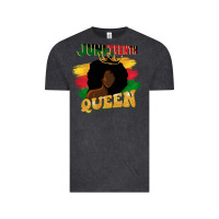 Vintage Black juneteenth queen black woman afro queen Vintage Tee - CowGirlArtShop